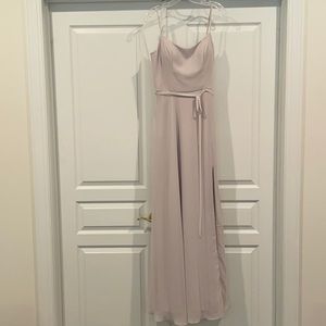 Mori lee Chiffon Bridesmaid Dress with Tie Sash